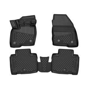 Lincoln Nautilus Floor Mats - Omac - Rubber TPE 3 Pcs - Black - 2019-2023